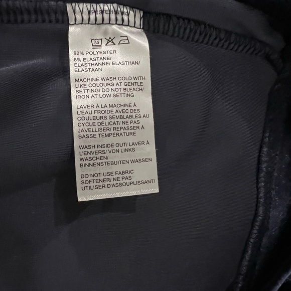 Women’s Lord & Taylor velvet navy/ grayish skirt size Medium - Picture 5 of 8